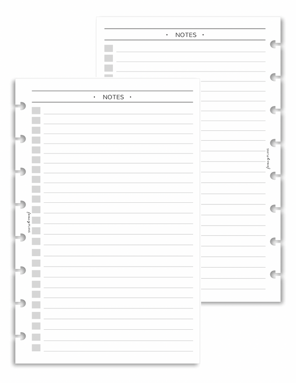 Notes w/ Bullets Fill Paper <PRINTED AND SHIPPED>