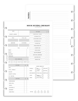 House Hunting Checklist