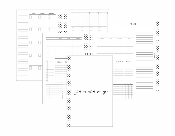 2025 Planner Stationery Box - Family Planner V2 Layout