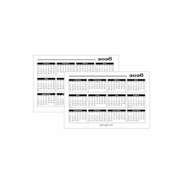 3 x 5 Journal Cards | Calendar