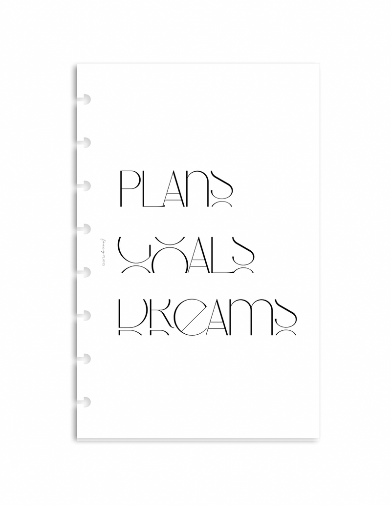 Plans, Goals, Dreams | Dashboard