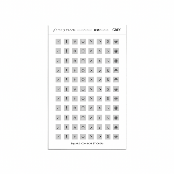 Square Icon | DOT STICKERS