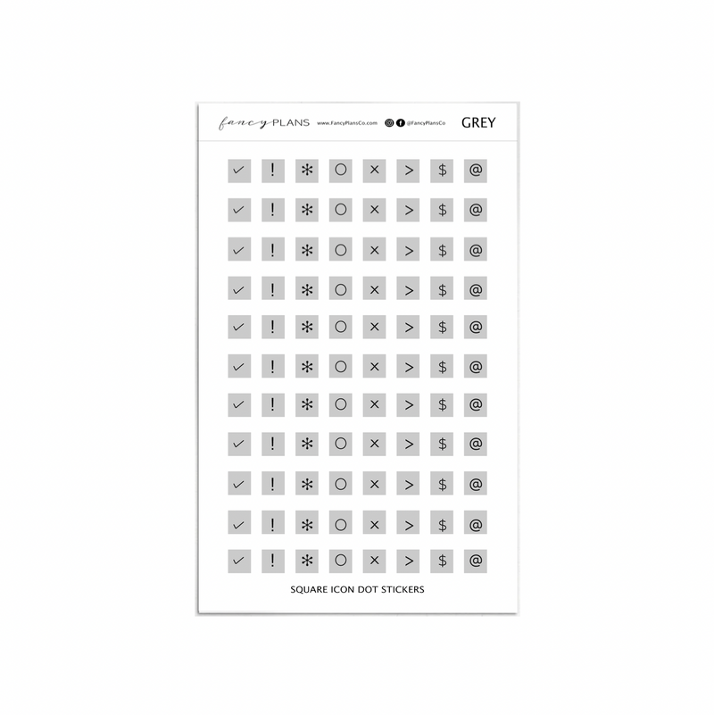 Square Icon | DOT STICKERS