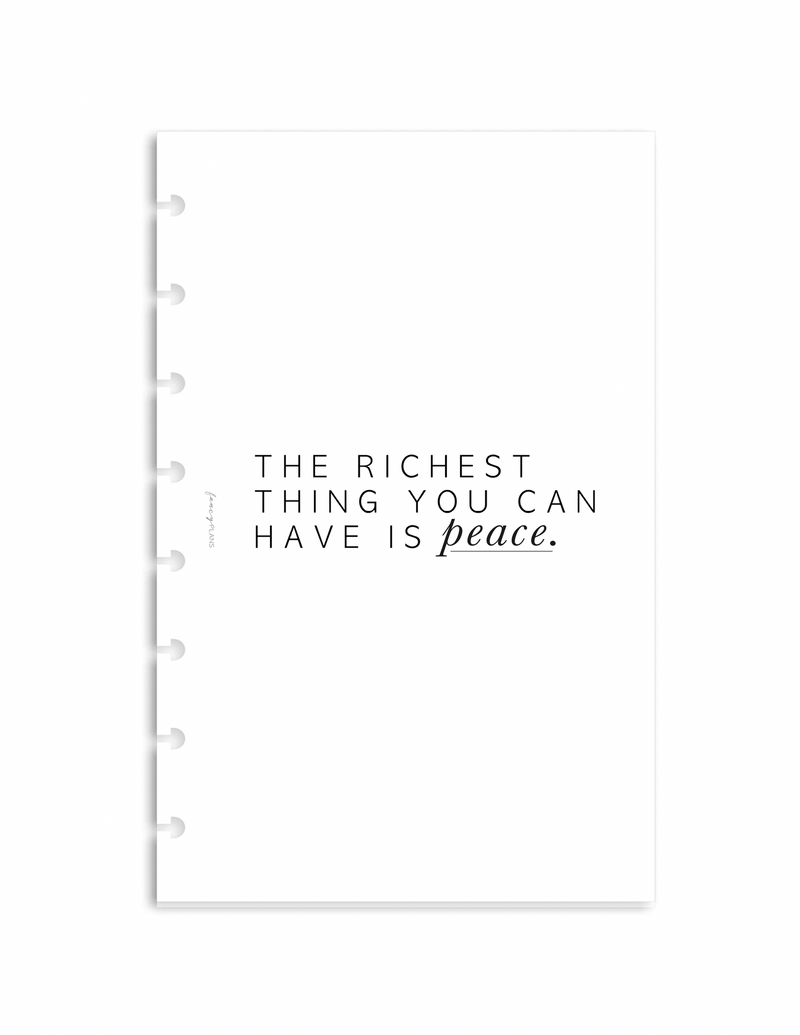 The Richest Thing Peace | Dashboard