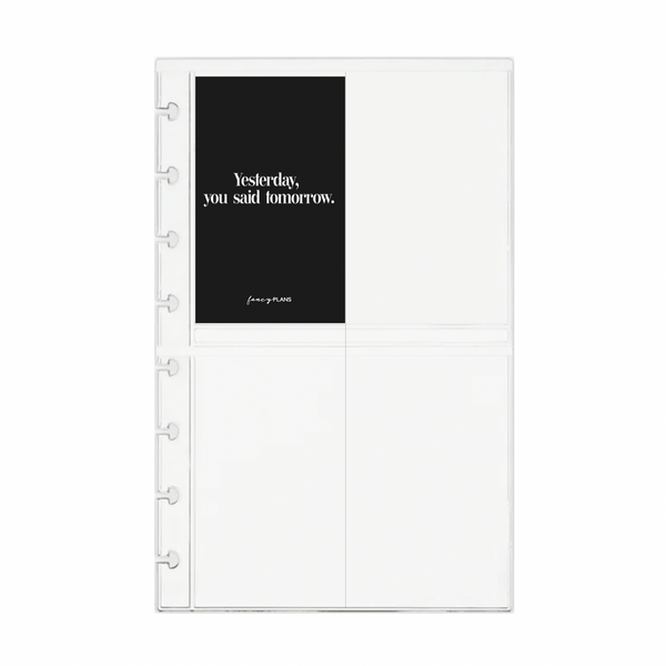 Yesterday, you said tomorrow. | 2 X 3 in Laminated Journal Cards