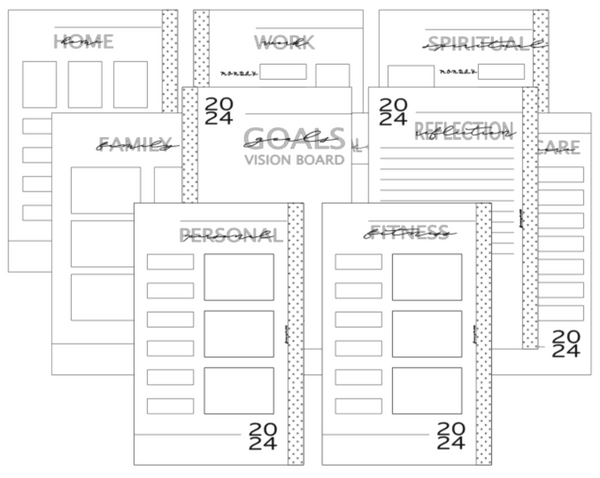 2024 Vision Board Script Sampler - Modern – Paper Trail Plans