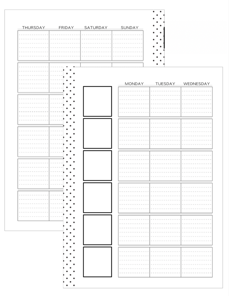 2025 Planner Stationery Box - Subject Style Layout