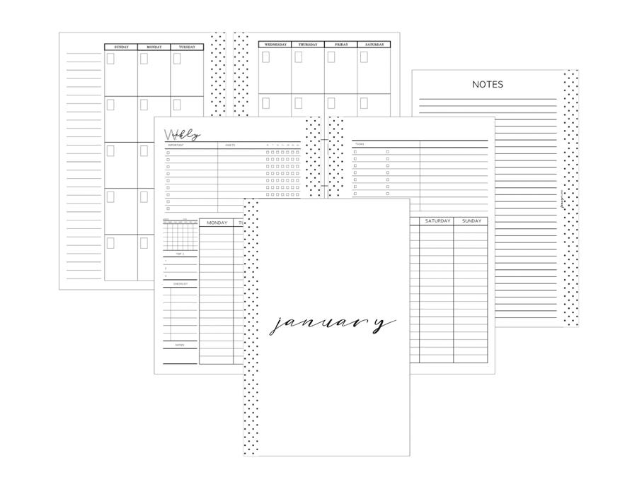 Representative page example for Weekly All In One Layout
