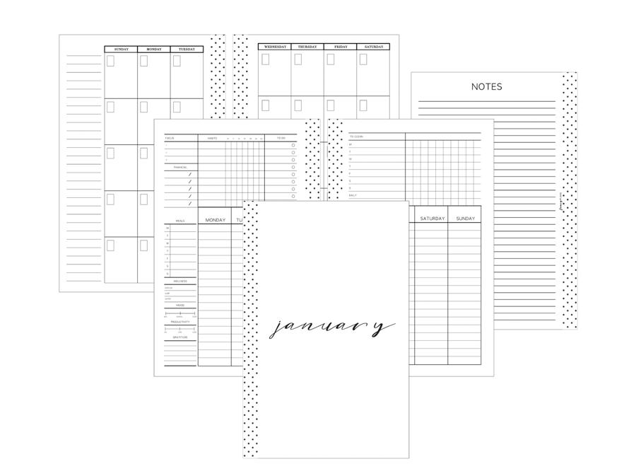 Representative page example for Weekly All In One Layout V2