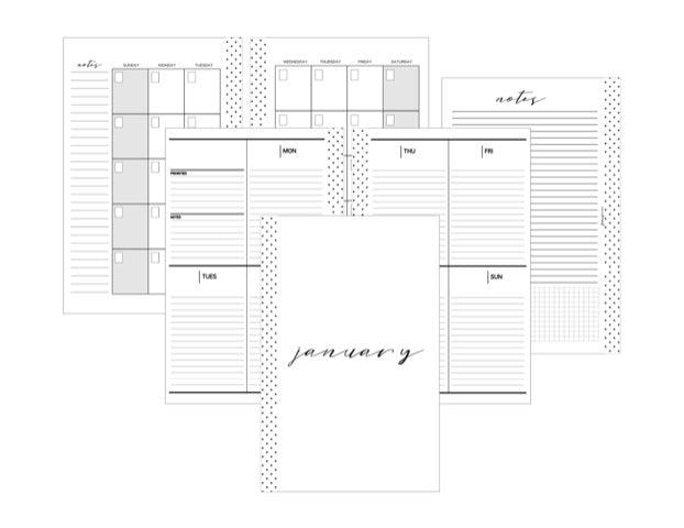 Representative page example for Vertical Week on 2 Layout