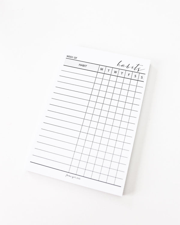 4 x 6 Notepad | Habit Tracker