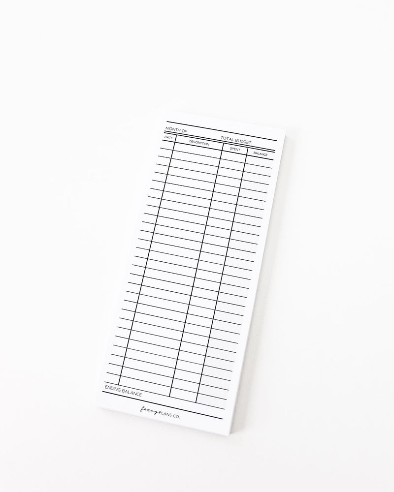 2 X 6  Notepad | Cash Envelope