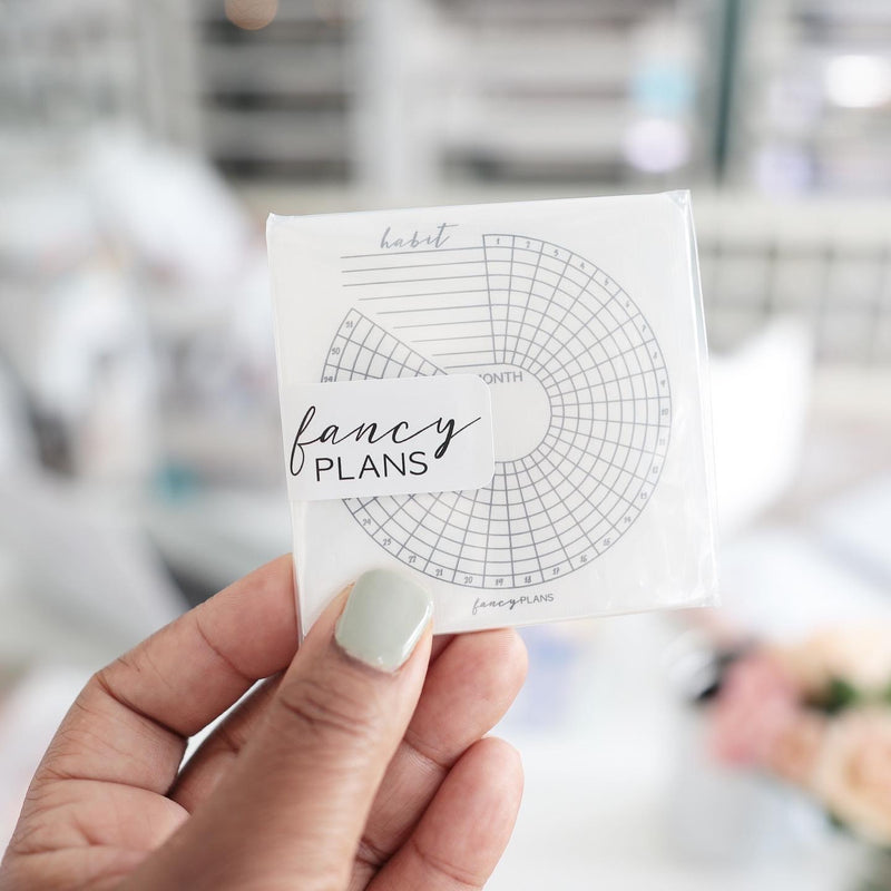3 X 3 Linen Textured Habit Tracker Journal Cards