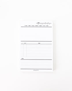 4 x 6 Notepad | Note Notetaking + Grid Notepads
