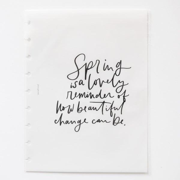 Spring Is a Lovely Reminder | Vellum Dashboard