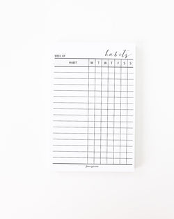 4 x 6 Notepad | Habit Tracker