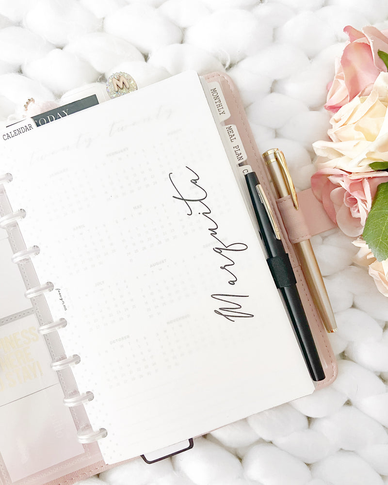 Custom Name Vellum Dashboard <PRINTED AND SHIPPED>