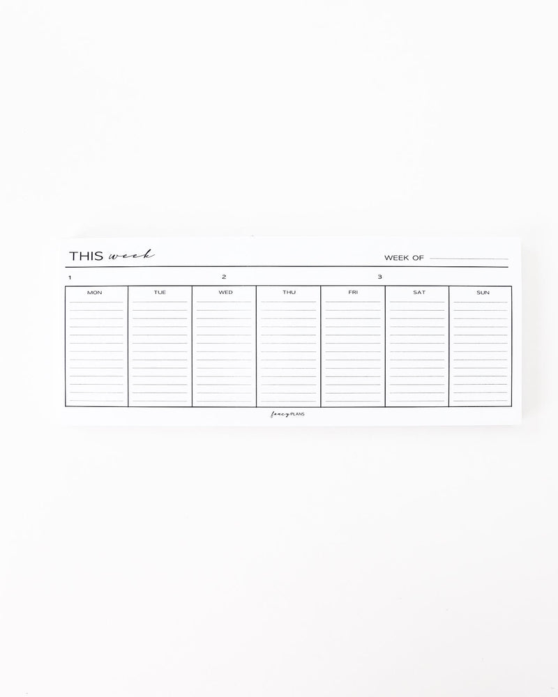 3 x 8  Notepad | This Week