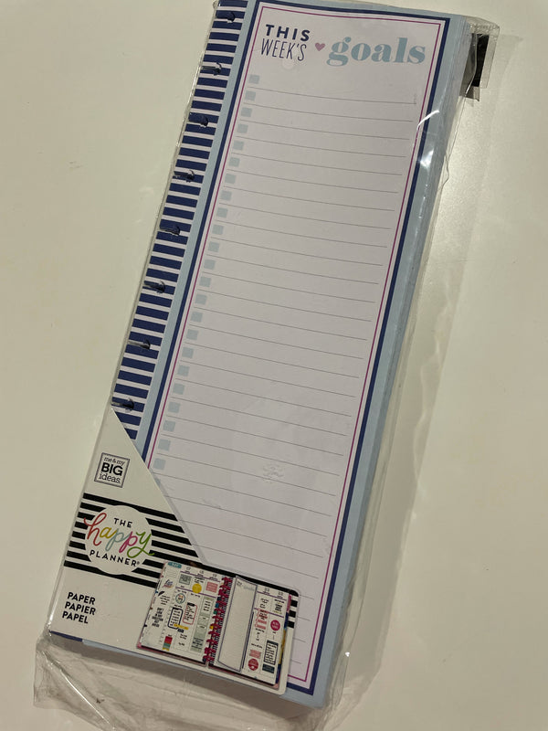 Happy Planner Fill Paper - Big Half Sheet (Various)