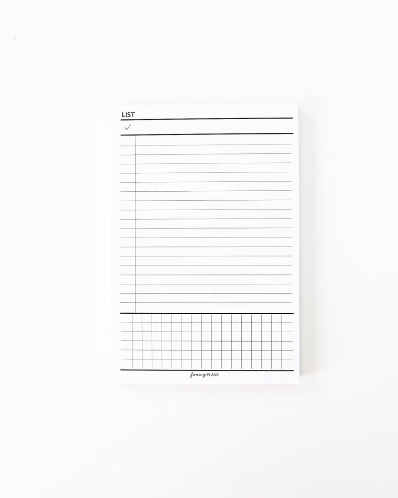 4 x 6 Notepad | List – Fancy Plans Co