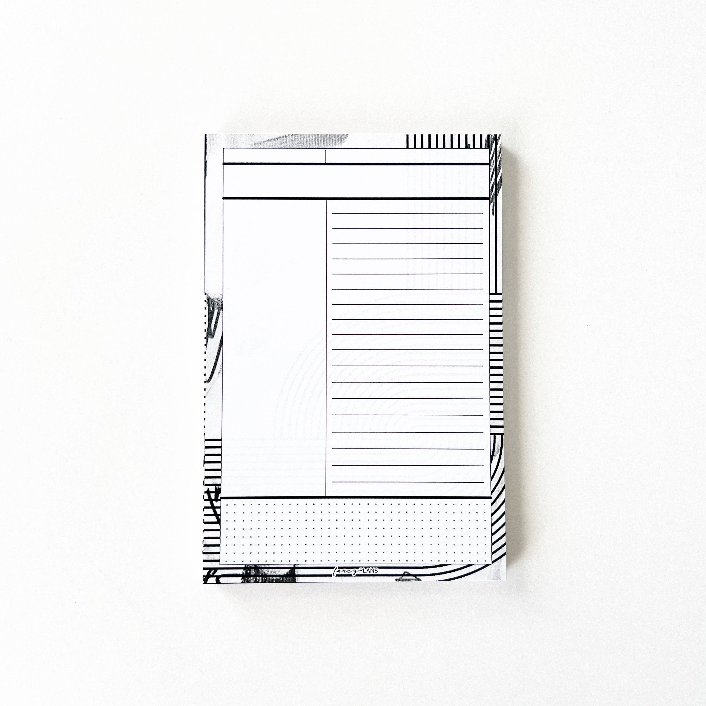 Fancy Notepad 4 x 6 Notepad | Modern Abstract – Fancy Plans Co