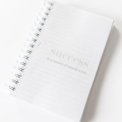 Coiled Notebook | Success is a Series of Small Wins  | FROSTED COVER