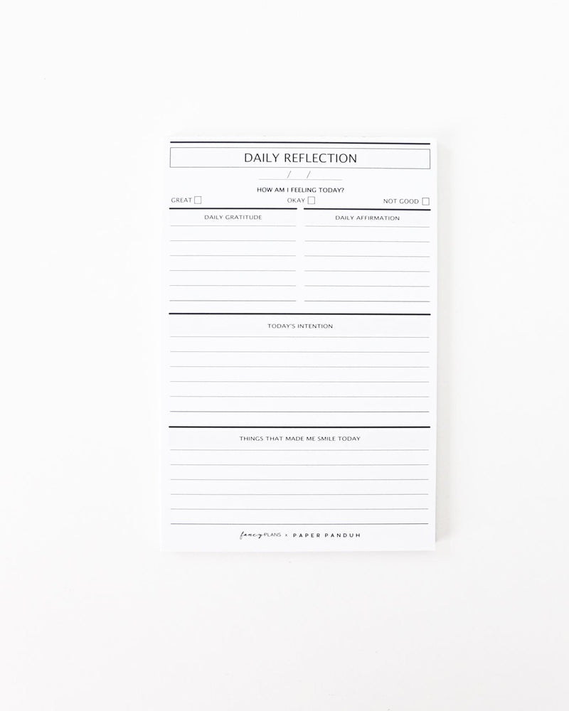 4 x 6 Notepad -  Daily Reflection | Fancy Plans Co. x Paper Panduh