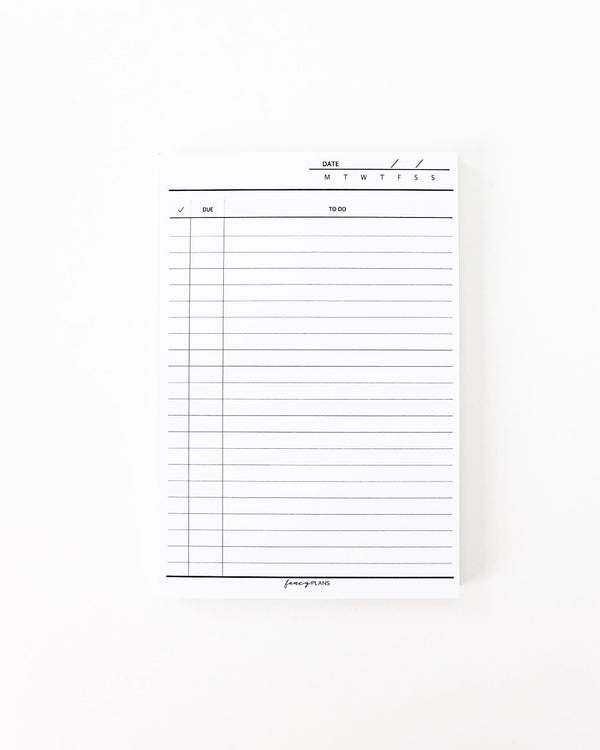 4 x 6 Notepad |  To Do Checklist