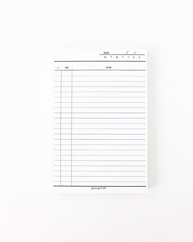 4 x 6 Notepad |  To Do Checklist