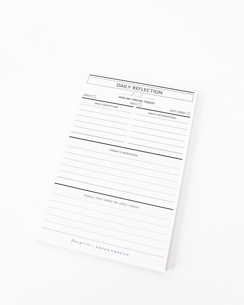 4 x 6 Notepad -  Daily Reflection | Fancy Plans Co. x Paper Panduh