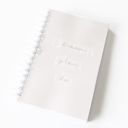 Coiled Notebook | Dream Plan Do | CLEAR COVER