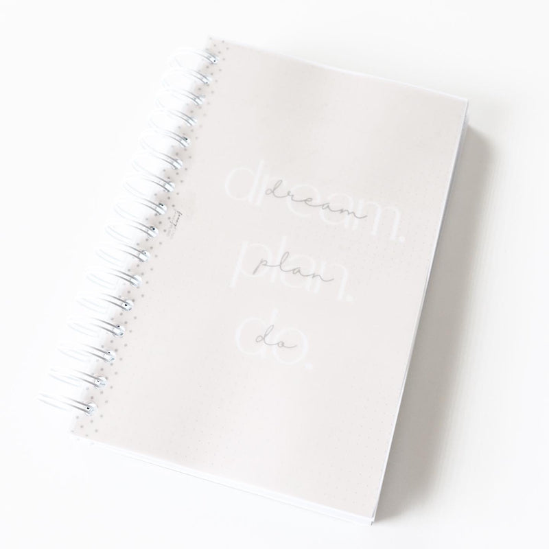 Coiled Notebook | Dream Plan Do| FROSTED COVER