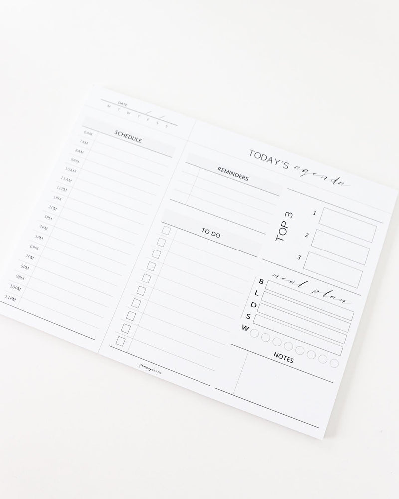 9 x 7 Deskpad | Daily Agenda