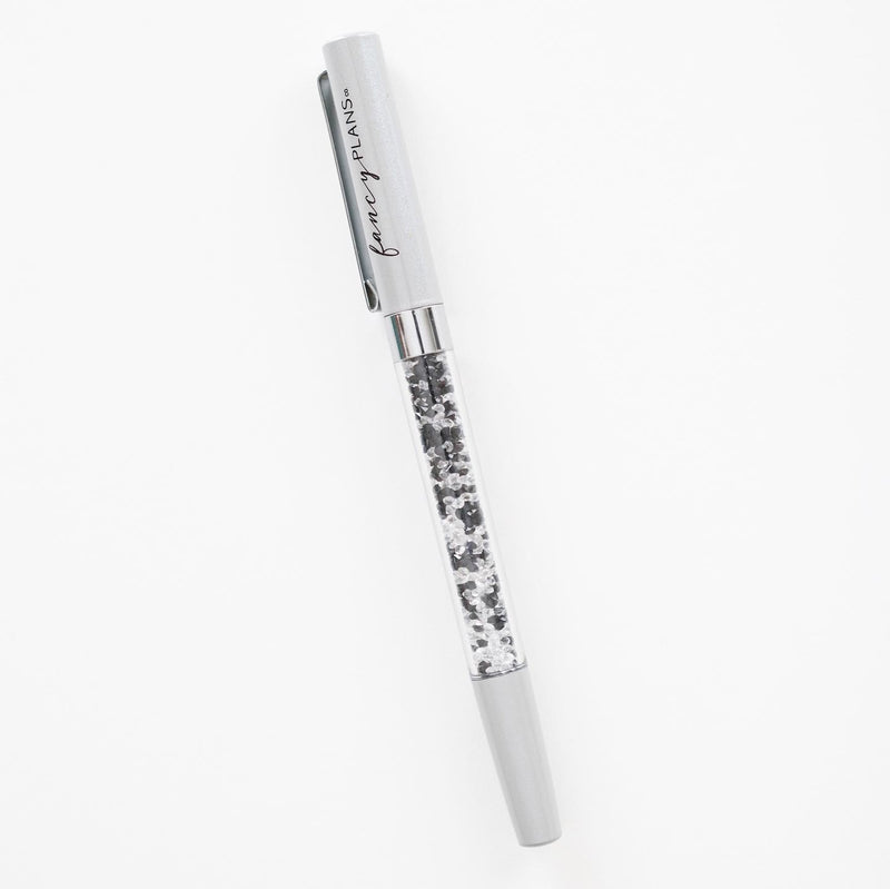 Crystal Pen | SILVER ON GREY