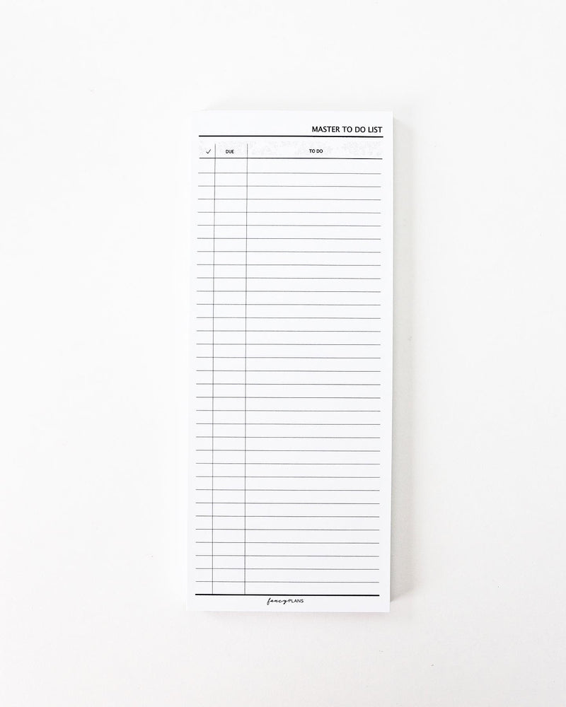 3 x 8  Notepad | Master To Do List