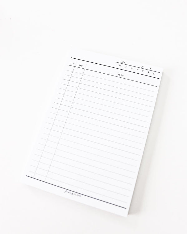 4 x 6 Notepad |  To Do Checklist