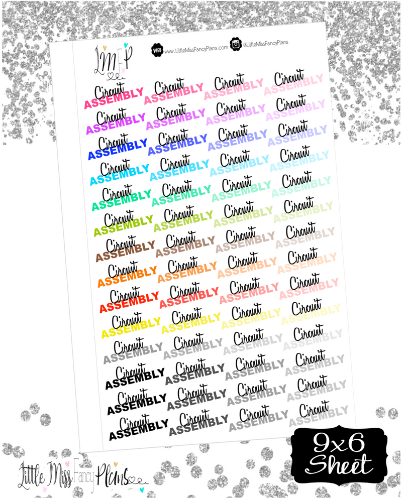 Circuit Assembly Stickers | Erin Condren, Happy Planner Stickers, Personal Planner