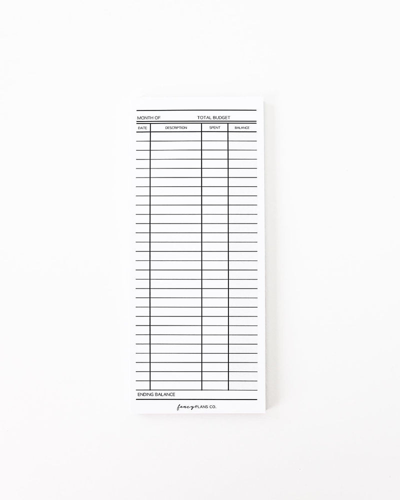 2 X 6  Notepad | Cash Envelope