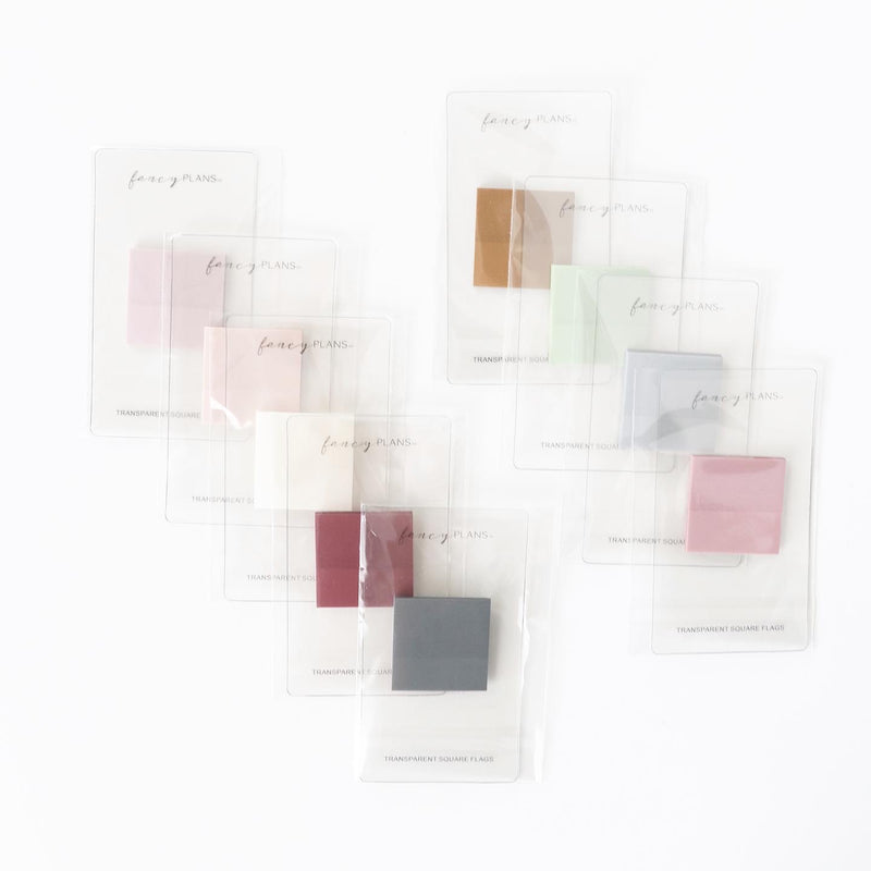 Transparent SQUARE Sticky Note | 1 x 1 in. – Fancy Plans Co
