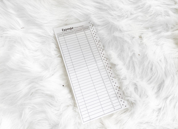 Bill and Expense Tracker White Board Insert <Half Sheet>