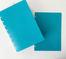 Poly Hard Plastic Planner Covers | TEAL BLUE