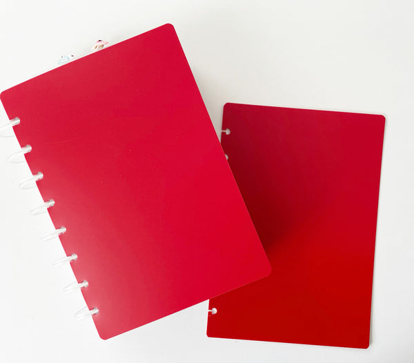 Poly Hard Plastic Planner Covers | RED