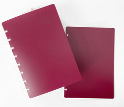 Poly Hard Plastic Planner Covers | BURGUNDY