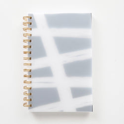 Coiled Notebook | Modern Abstract Cross Lines | FROSTED COVER