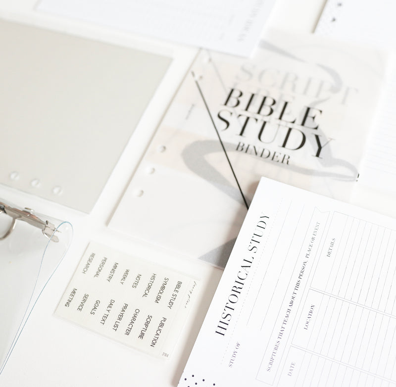 Bible Study Coil Planner Bundle  | CLEAR COVER
