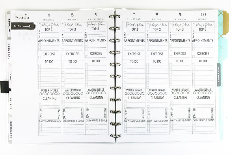 Template For Printing On Happy Planner Inserts with Top 3 <Printables>  |  BIG Size Happy Planner