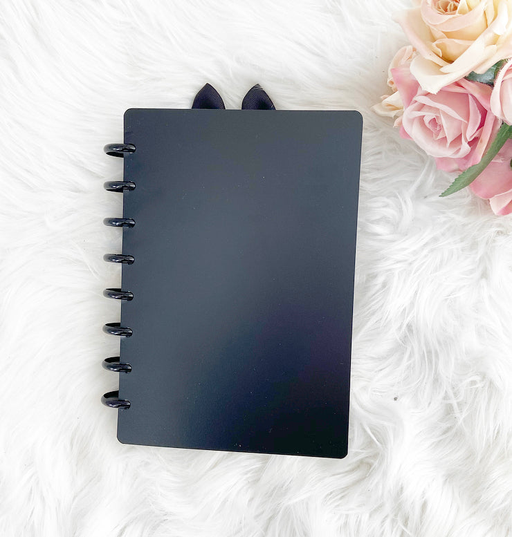 Poly Hard Plastic Planner Covers | BLACK