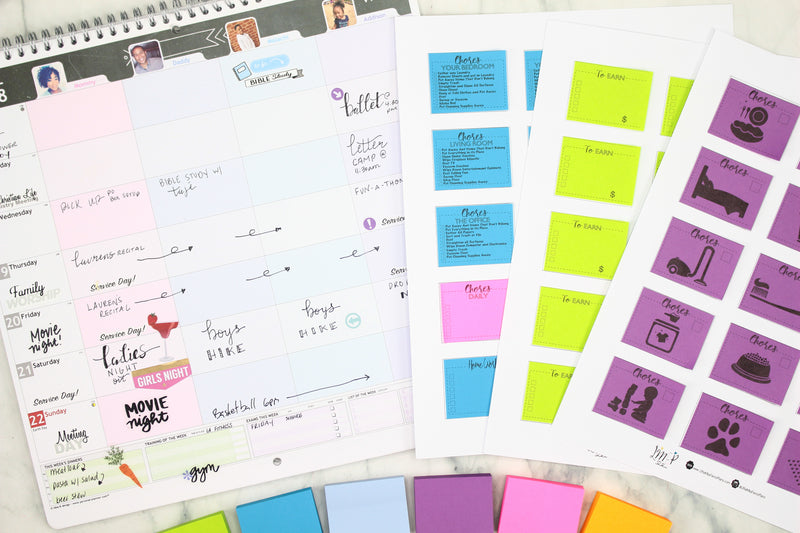 Chore Template For Printing Post-it Sticky Notes <Printables>