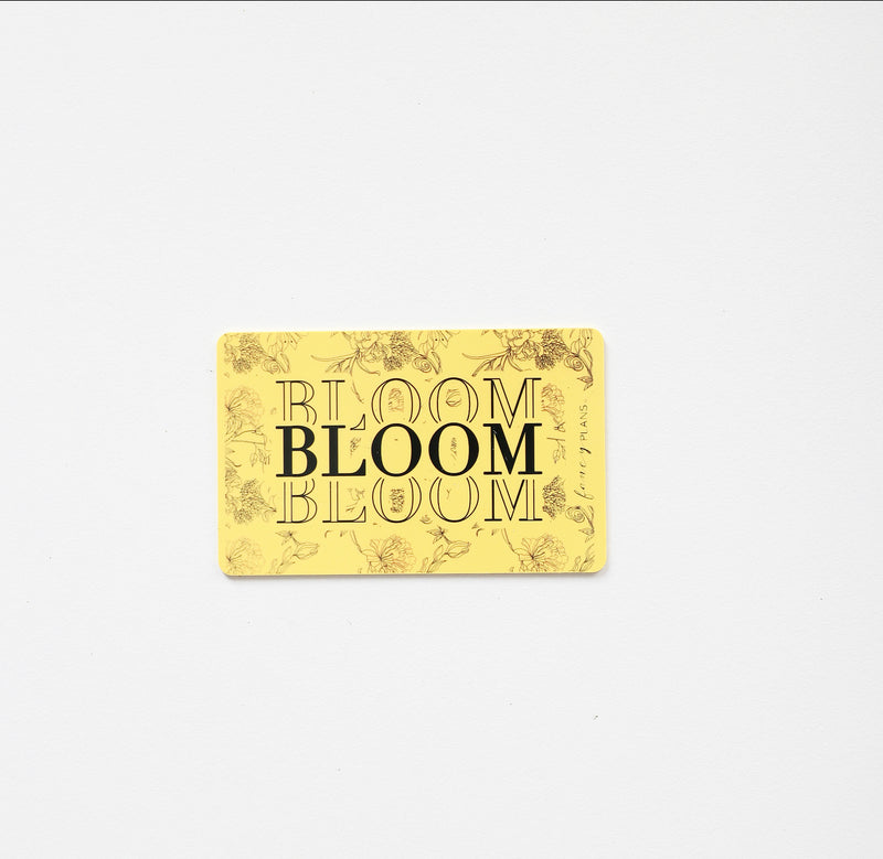 Plastic Inspiration Card | BLOOM