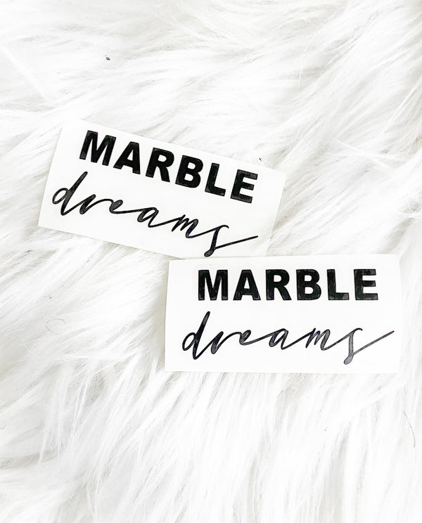 Marble Dreams Vinyl Die Cut Sticker